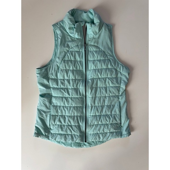 Tangerine Mint Zip-Up Puffer Vest -Size Medium - Picture 1 of 7